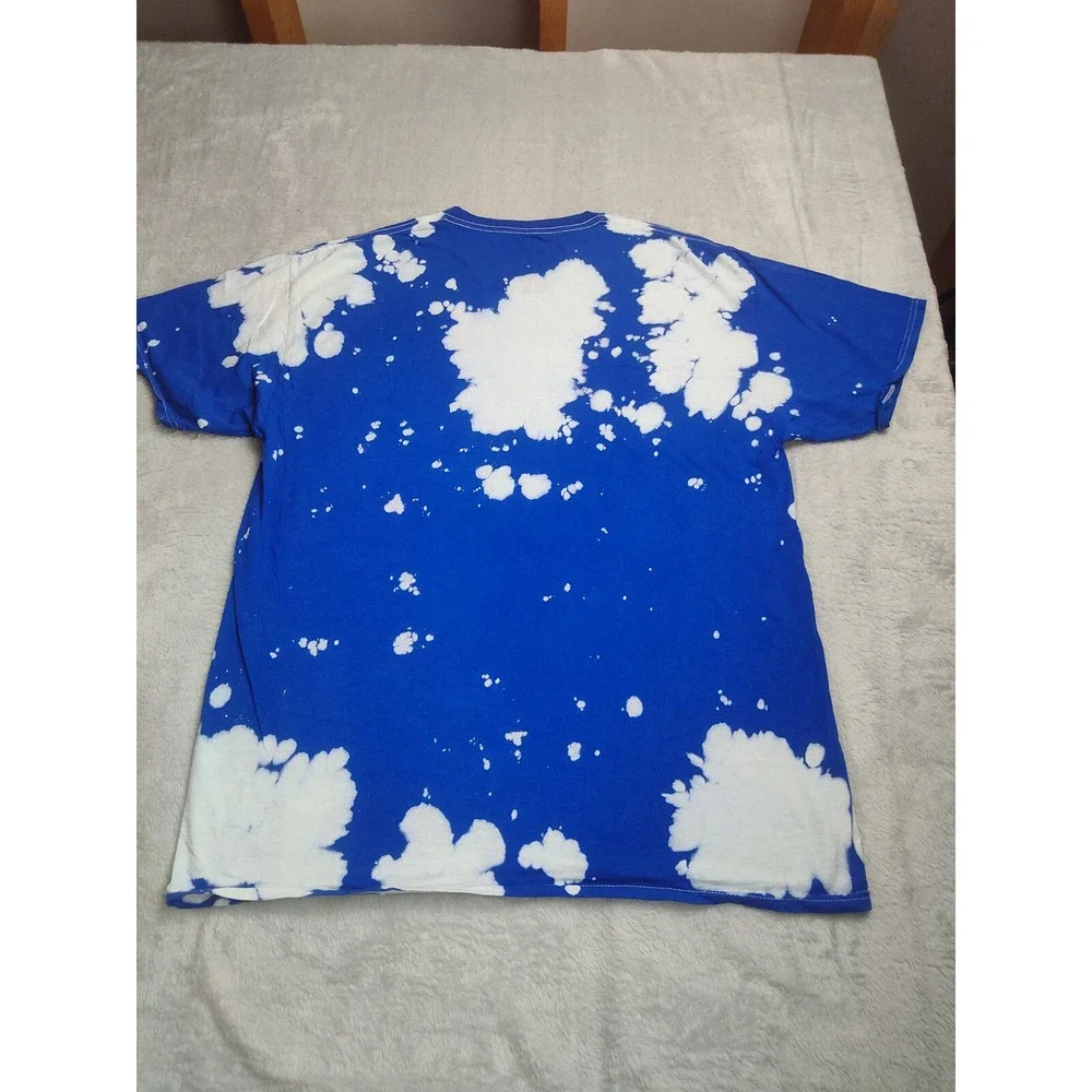 Def Leppard Band TShirt Tie Dye Blue Unisex Music Tee Merch XL Heavy Metal